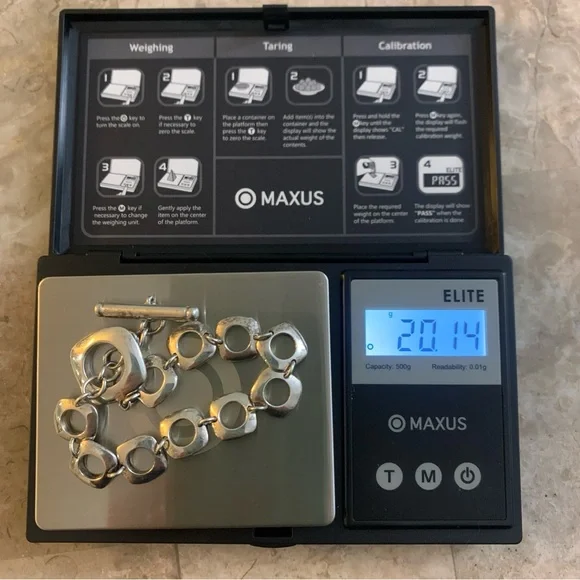 Tiffany & Co 2003 Bracelet Square Wide Cushion Link Sterling Silver Toggle Vtg! - Picture 9 of 16